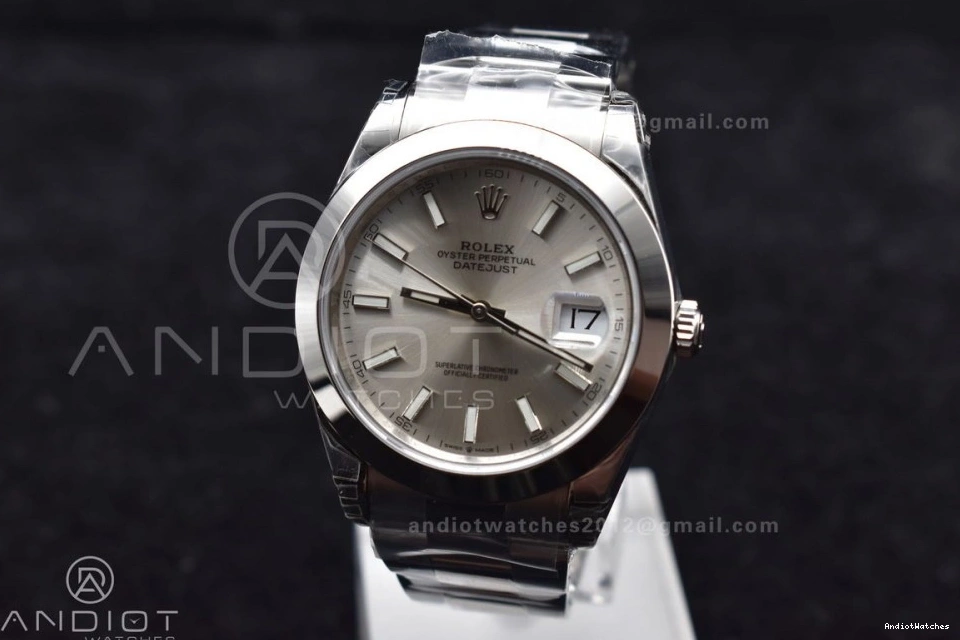904L 126330 593 VS Best DateJust 41 Silver Snug Oyster Edition VSF Bracelet SS 1:1 on Dial 0316